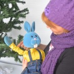 lutkovna animacija "Zajčkovo novo leto" in obisk Dedka Mraza